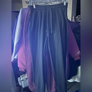 Comfrt Black All Day Jersey Ankle Length Jogger